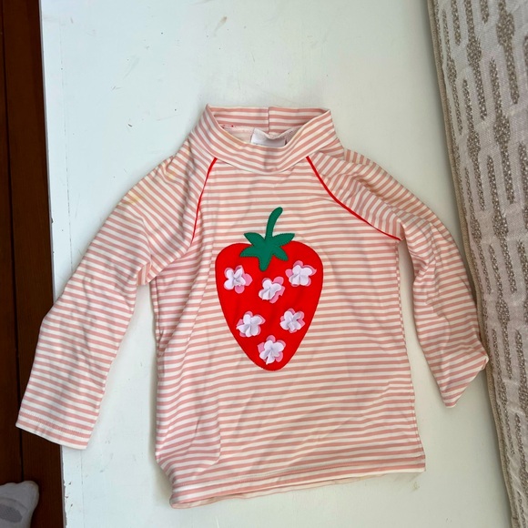 Boden Girls Rash Guard *Like New* 6-12 Mo - Picture 1 of 2